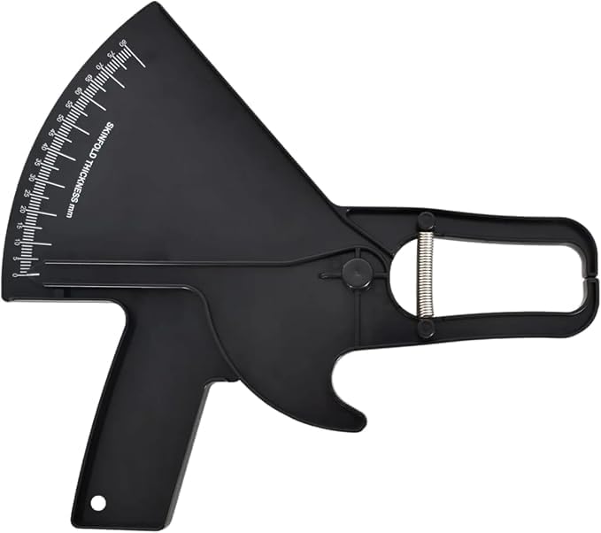Manual Skinfold Body Fat Caliper – Black, Measurement Tool