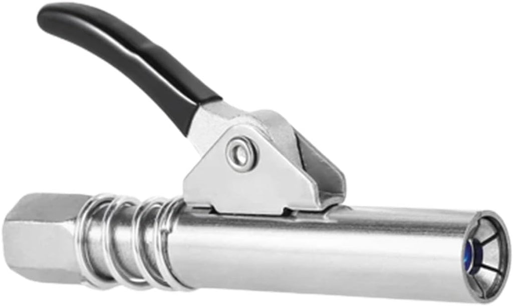 Universal Grease Gun Coupler – Quick Release Locking Grease Nozzle Heavy Duty Connector