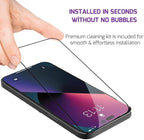 For iPhone (2-Pack)  Screen Protector , Bubble-and-Dust-Free iPhone HD Tempered Glass, Durable and Drop-Proof with 9H Hardness, Easy Installation.