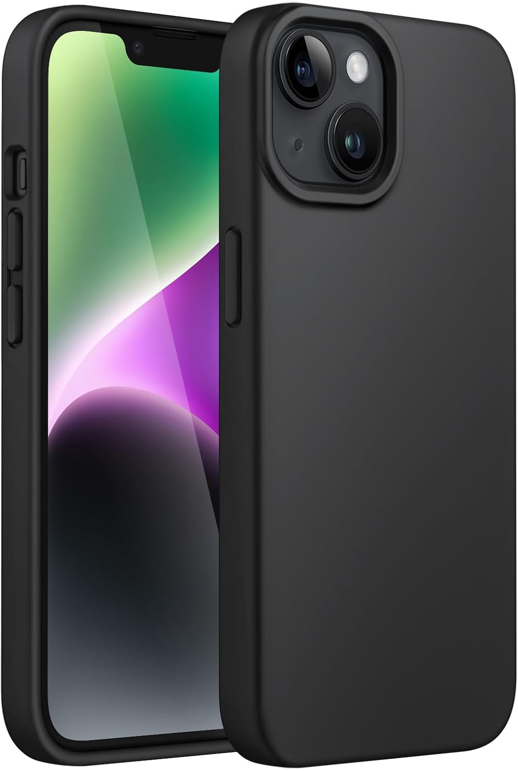 Matte Black Protective Case for iPhone 14 – Slim Shock-Resistant Phone Cover