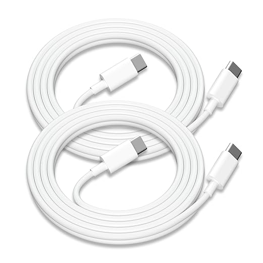 ⚡ ACDC 2-Pack 1 M USB-C to USB-C Charge & Sync Cable – White