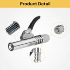 Universal Grease Gun Coupler – Quick Release Locking Grease Nozzle Heavy Duty Connector