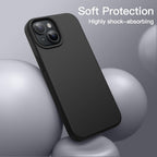 Matte Black Protective Case for iPhone 14 – Slim Shock-Resistant Phone Cover