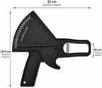 Manual Skinfold Body Fat Caliper – Black, Measurement Tool