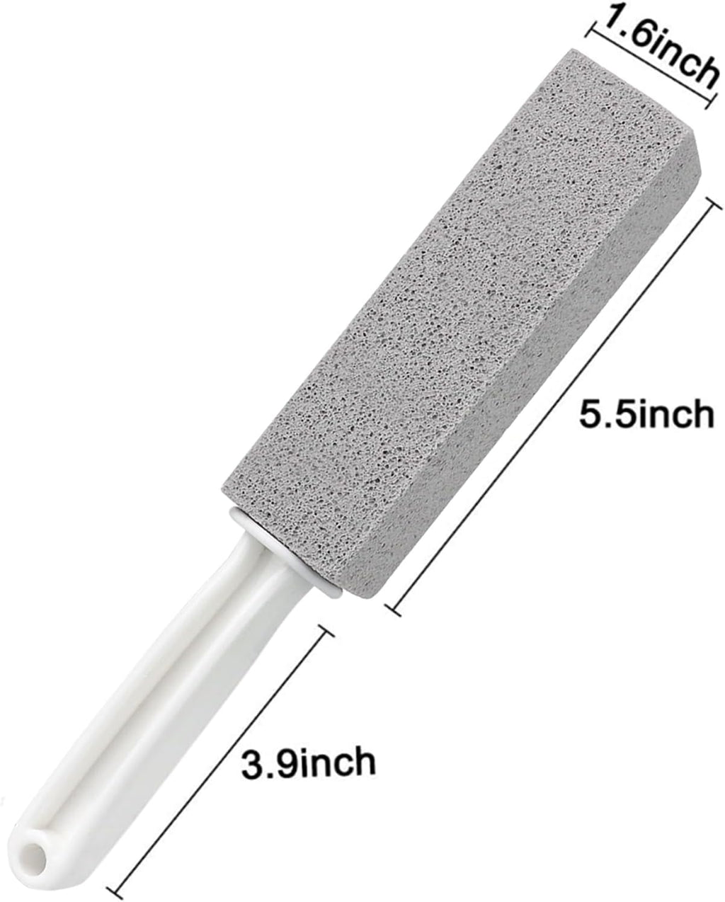 2 Pack Pumice Cleaning Stone with Handle – Toilet Bowl & Hard Water Stain Remover