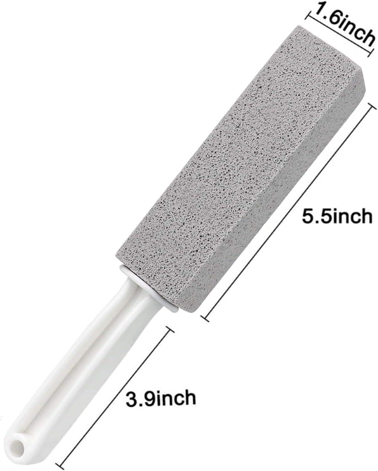 2 Pack Pumice Cleaning Stone with Handle – Toilet Bowl & Hard Water Stain Remover