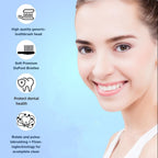 20Pcs Pack Electric Toothbrush Replacement Heads – Soft Bristles, Multi-Colour Rings