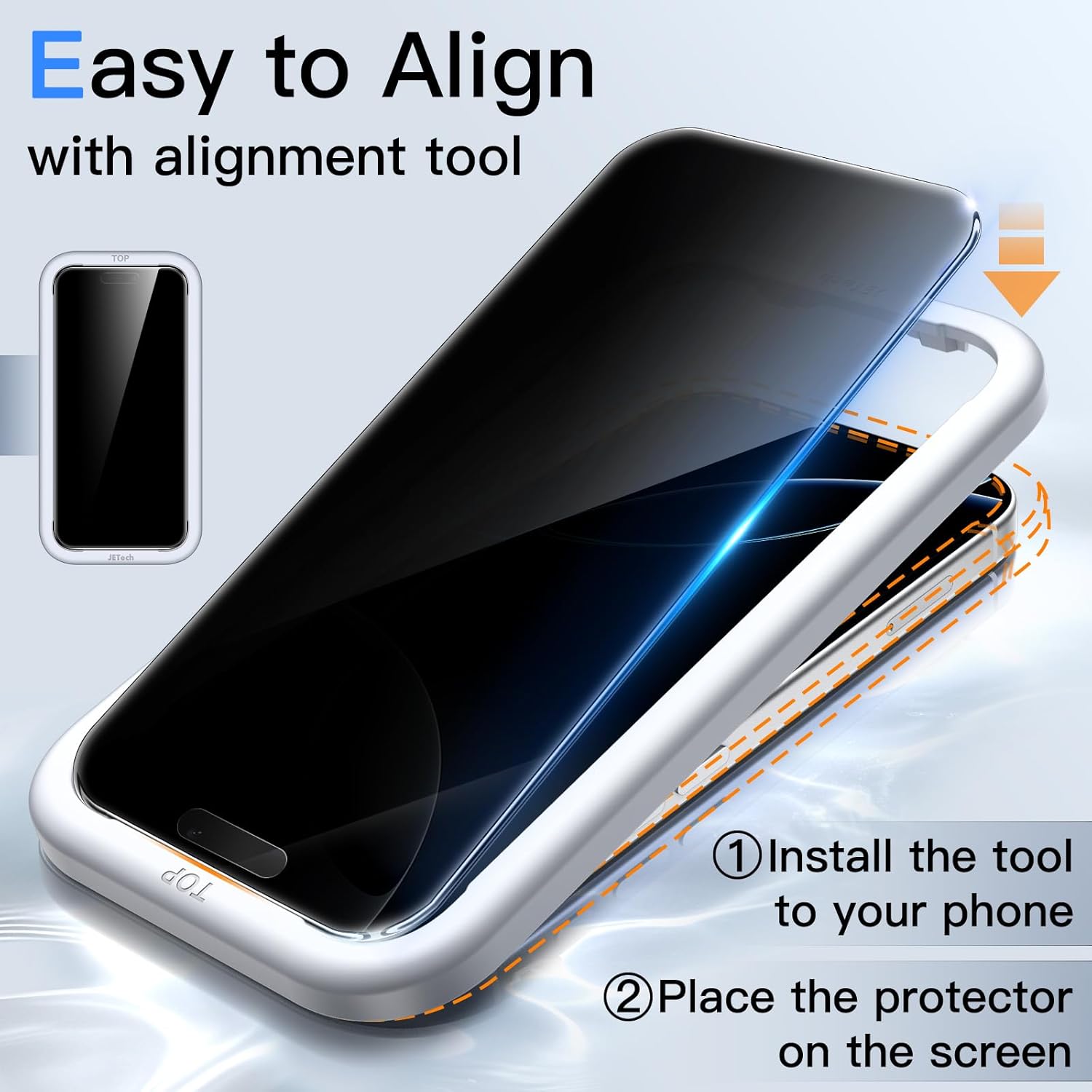 🔒 ACDC 360° Privacy Screen Protector for iPhone (2-Pack)