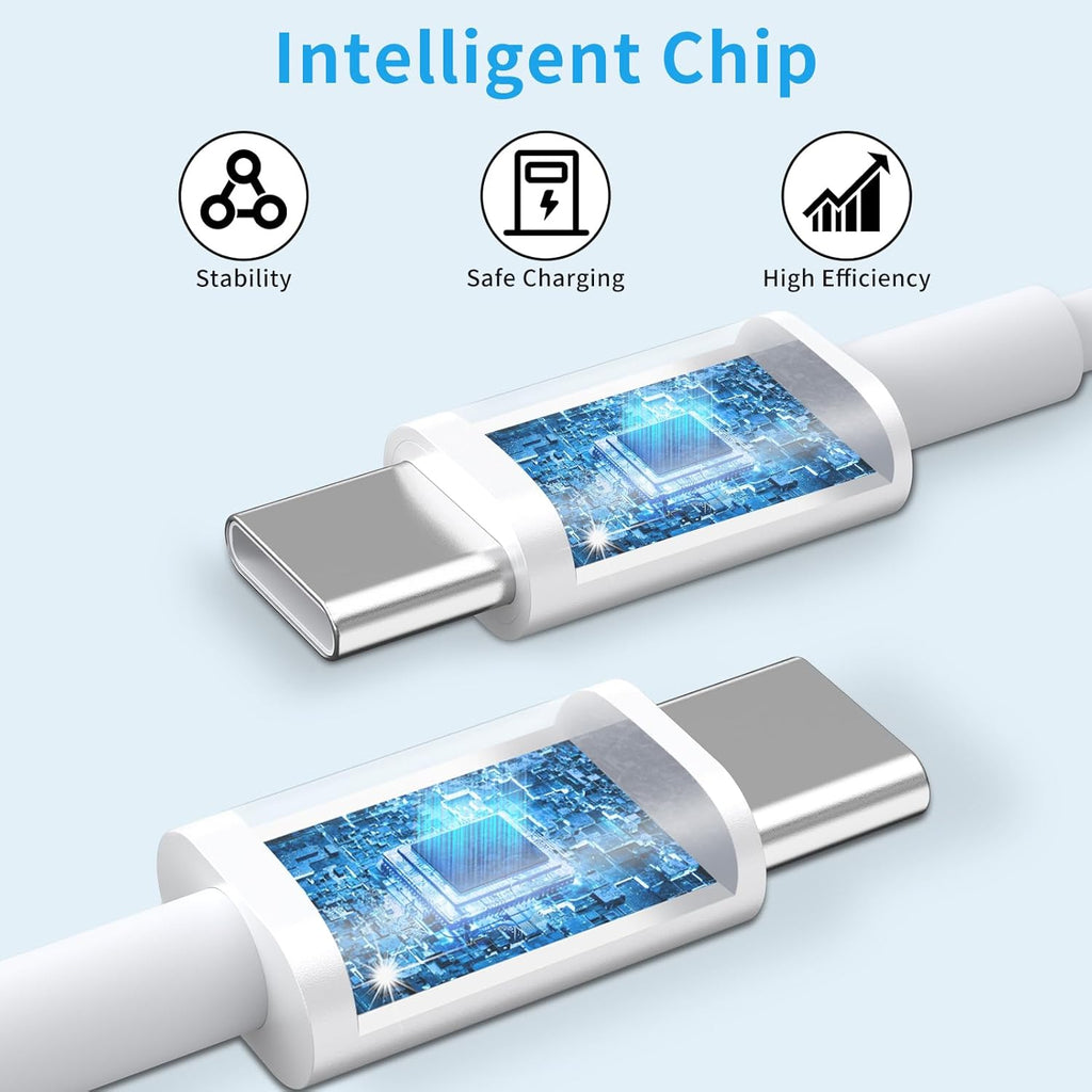 ⚡ ACDC 2-Pack 1 M USB-C to USB-C Charge & Sync Cable – White