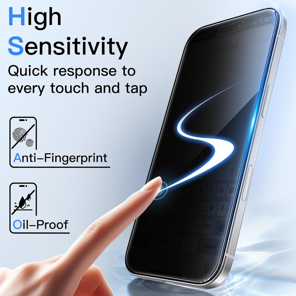 🔒 ACDC 360° Privacy Screen Protector for iPhone (2-Pack)