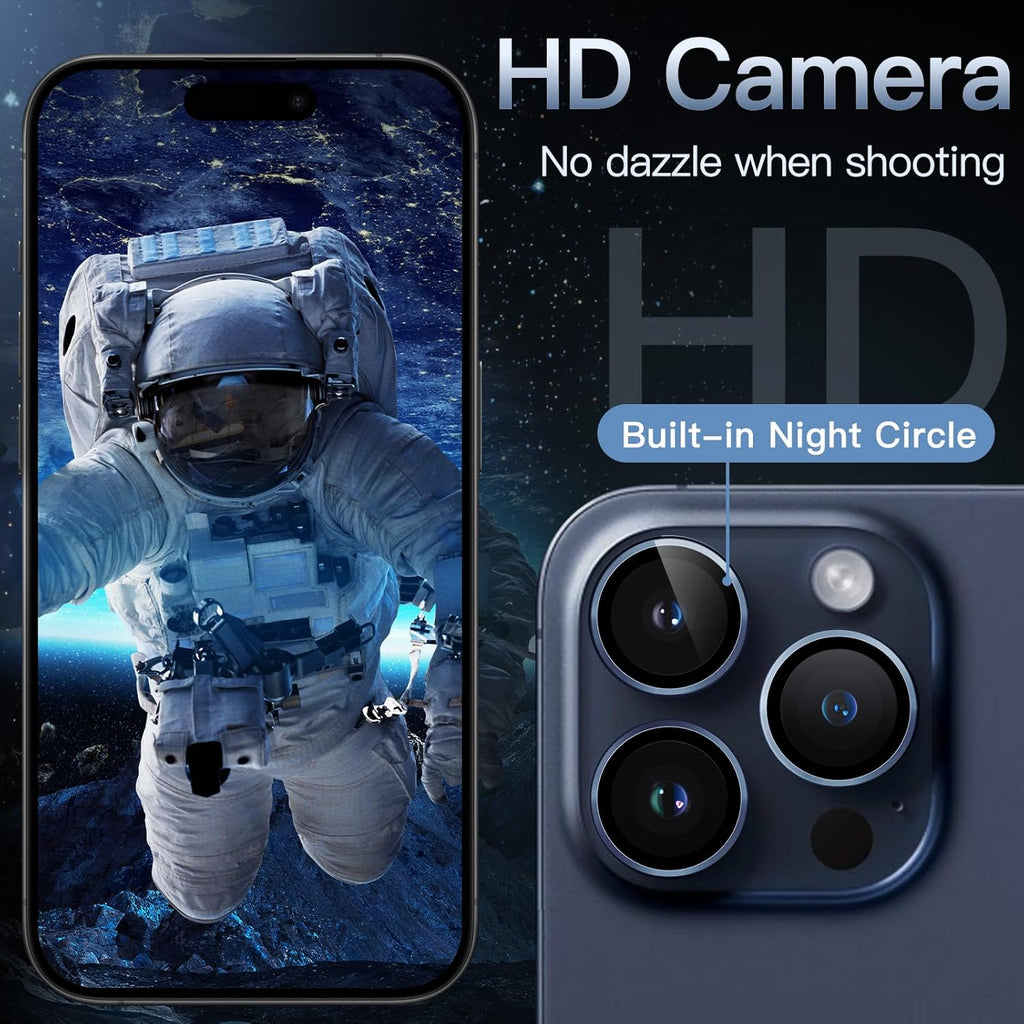 📸 ACDC Camera Lens Protector for iPhone – Alloy Metal Cover + Tempered Glass