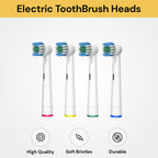 4PCs Electric Toothbrush Replacement Heads Compatible With Oral B Braun
