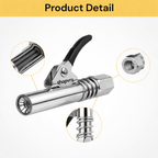 Universal Grease Gun Coupler – Quick Release Locking Grease Nozzle Heavy Duty Connector