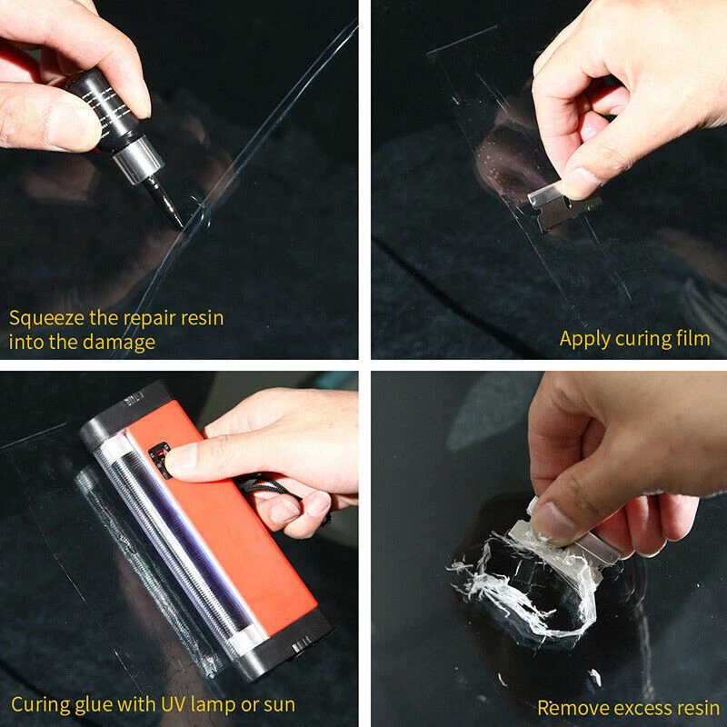 🚗 Windscreen Repair Resin Kit (2 Pack) – DIY Crack & Chip Fix