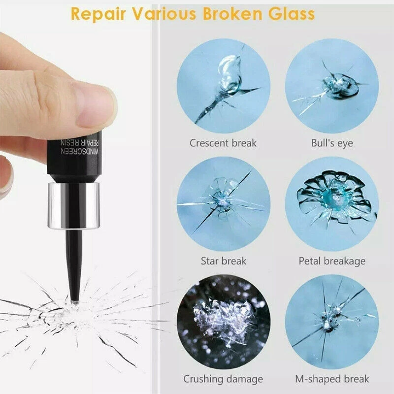 🚗 Windscreen Repair Resin Kit (2 Pack) – DIY Crack & Chip Fix
